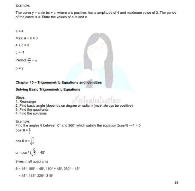 Amath Sec 3 Notes